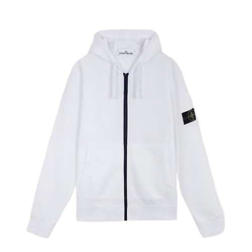 Gilet Zip Stone Island Blanc