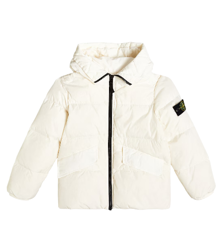 Doudoune sans capuche Stone Island Blanche