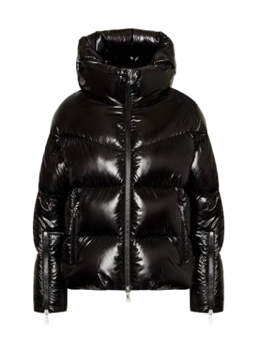 Doudoune Huppe Moncler Noir
